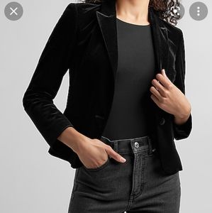 Express velvet blazer